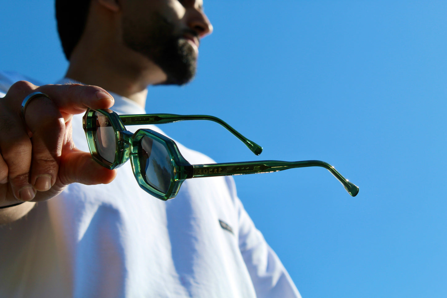 LUMORA Sunglasses – Dark Green Edition